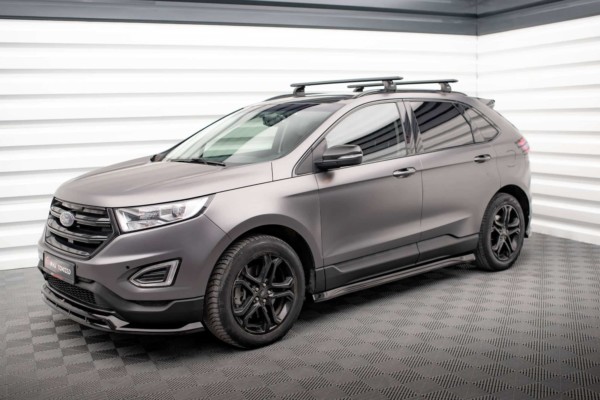 MAXTON DESIGN - Lišty pod bočné prahy FORD EDGE MK2, Čierny lesk – Obrázok 3