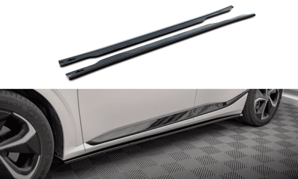 MAXTON DESIGN - Lišty pod bočné prahy KIA EV6 GT-LINE MK1, Čierny lesk