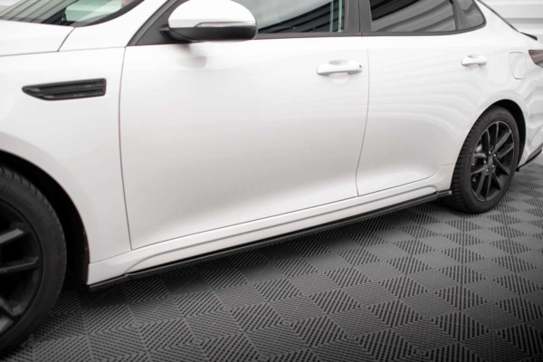 MAXTON DESIGN - Lišty pod bočné prahy KIA OPTIMA MK4 FACELIFT, Čierny lesk – Obrázok 3