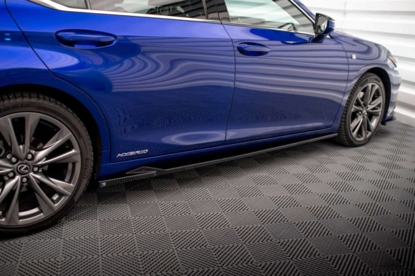 MAXTON DESIGN - Lišty pod bočné prahy LEXUS ES F SPORT MK7, Čierny lesk – Obrázok 2