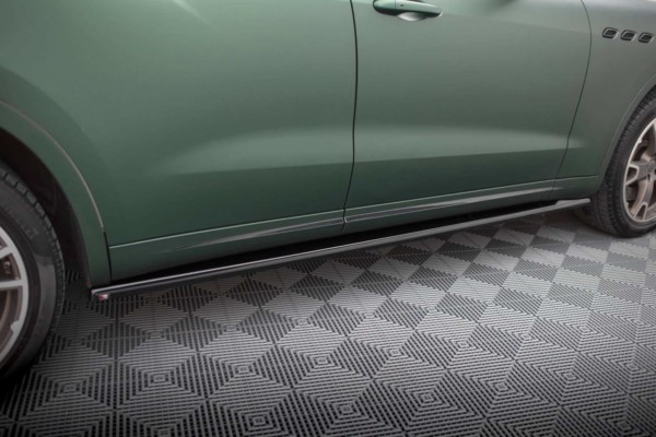 MAXTON DESIGN - Lišty pod bočné prahy MASERATI LEVANTE MK1, Čierny lesk – Obrázok 2