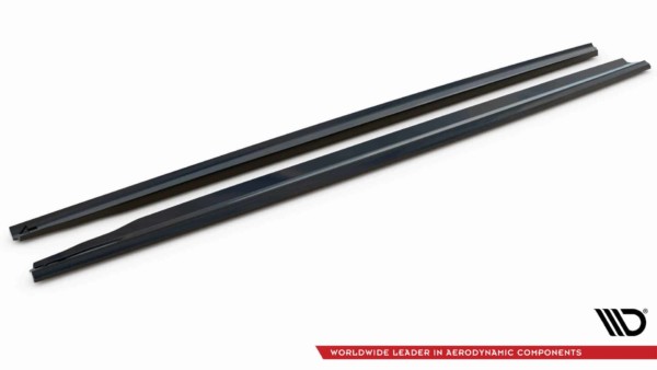 MAXTON DESIGN - Lišty pod bočné prahy MERCEDES-BENZ S Long AMG-LINE W223, Čierny lesk – Obrázok 5