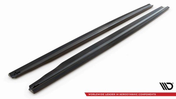 MAXTON DESIGN - Lišty pod bočné prahy MERCEDES-BENZ S Long AMG-LINE W223, Čierny lesk – Obrázok 6