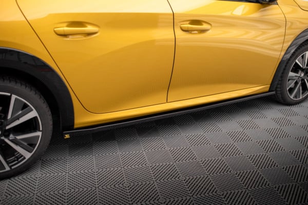 MAXTON DESIGN - Lišty pod bočné prahy PEUGEOT 208 GT MK2, Čierny lesk – Obrázok 2