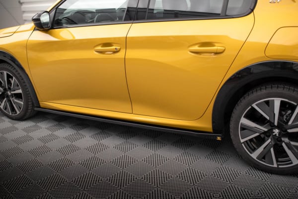 MAXTON DESIGN - Lišty pod bočné prahy PEUGEOT 208 GT MK2, Čierny lesk – Obrázok 4