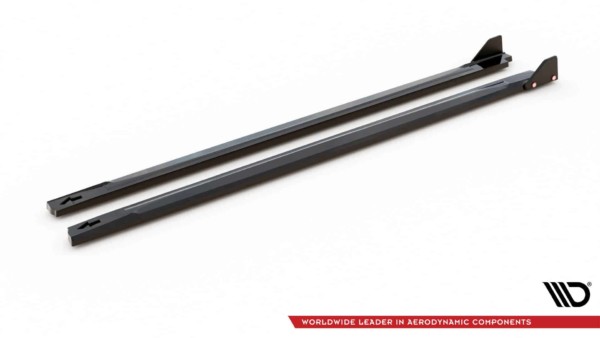 MAXTON DESIGN - Lišty pod bočné prahy V.1 HYUNDAI KONA N MK1, Čierny lesk – Obrázok 9