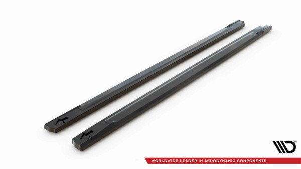 MAXTON DESIGN - Lišty pod bočné prahy V.1 HYUNDAI KONA N MK1, Čierny lesk – Obrázok 6