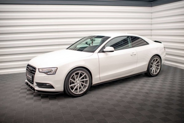 MAXTON DESIGN - Lišty pod bočné prahy V.2 AUDI A5 / A5 S-LINE / S5 COUPE 8T, Čierny lesk – Obrázok 3