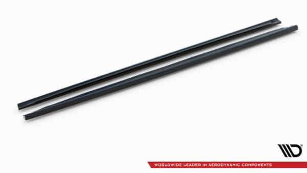 MAXTON DESIGN - Lišty pod bočné prahy V.2 AUDI RS6 AVANT C6, Čierny lesk – Obrázok 5