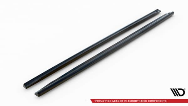 MAXTON DESIGN - Lišty pod bočné prahy V.2 AUDI RS6 AVANT C6, Čierny lesk – Obrázok 6