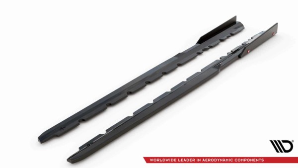 MAXTON DESIGN - Lišty pod bočné prahy V.3 AUDI R8 MK2 FACELIFT, Čierny lesk – Obrázok 7