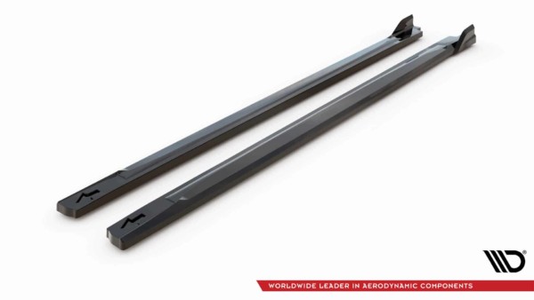 MAXTON DESIGN - Lišty pod bočné prahy V.2 HYUNDAI KONA N MK1, Čierny lesk – Obrázok 6
