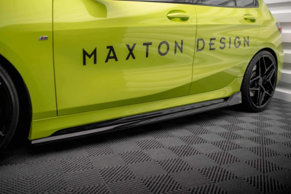 MAXTON DESIGN - Lišty pod bočné prahy V.5 vhodné pre BMW 1 F40 M-PACK/ M135I, Čierny lesk – Obrázok 4