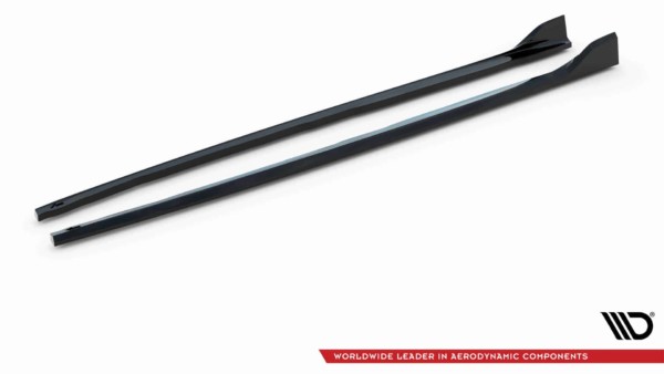 MAXTON DESIGN - Lišty pod bočné prahy V.5 vhodné pre BMW 1 F40 M-PACK/ M135I, Čierny lesk – Obrázok 5