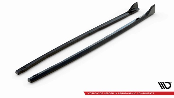 MAXTON DESIGN - Lišty pod bočné prahy V.5 vhodné pre BMW 1 F40 M-PACK/ M135I, Čierny lesk – Obrázok 6