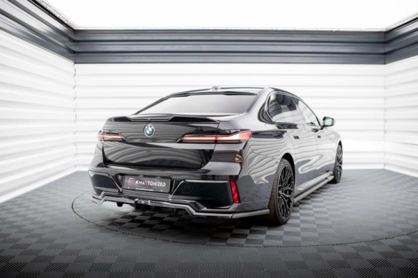 MAXTON DESIGN - Predĺženie spoilera vhodné pre BMW 7 M-PACK / M760E G70, Čierny lesk – Obrázok 2