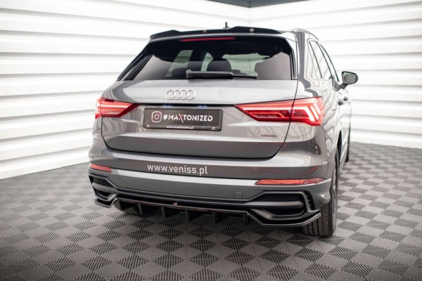 MAXTON DESIGN - Predĺženie spoilera AUDI Q3 S-LINE F3, Čierny lesk – Obrázok 3