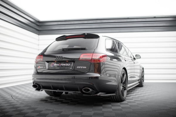 MAXTON DESIGN - Predĺženie spoilera AUDI RS6 AVANT C6, Čierny lesk – Obrázok 4