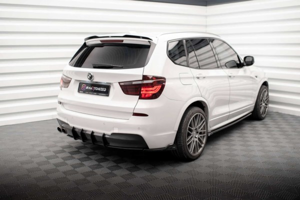 MAXTON DESIGN - Predĺženie spoilera vhodné pre BMW X3 M-PACK F25, Čierny lesk – Obrázok 2