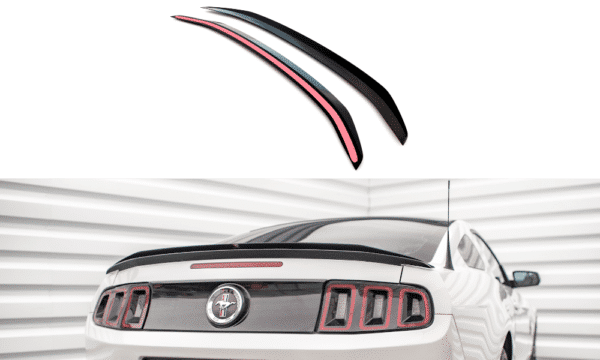 MAXTON DESIGN - Predĺženie spoilera FORD MUSTANG MK5 FACELIFT, Čierny lesk