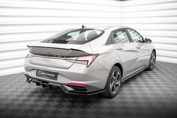 MAXTON DESIGN - Predĺženie spoilera HYUNDAI ELANTRA MK7, Čierny lesk – Obrázok 3