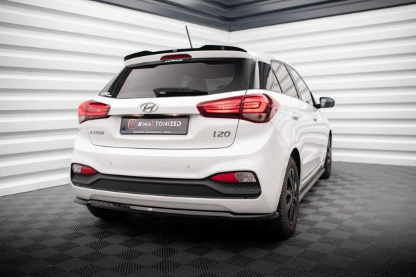 MAXTON DESIGN - Predĺženie spoilera HYUNDAI I20 MK2 FACELIFT, Čierny lesk – Obrázok 2