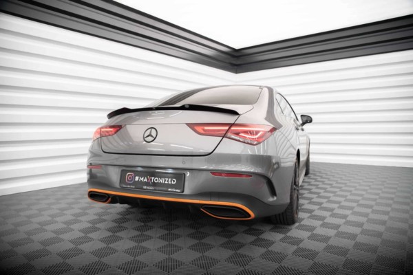 MAXTON DESIGN - Predĺženie spoilera MERCEDES-BENZ CLA COUPE C118, Čierny lesk – Obrázok 2
