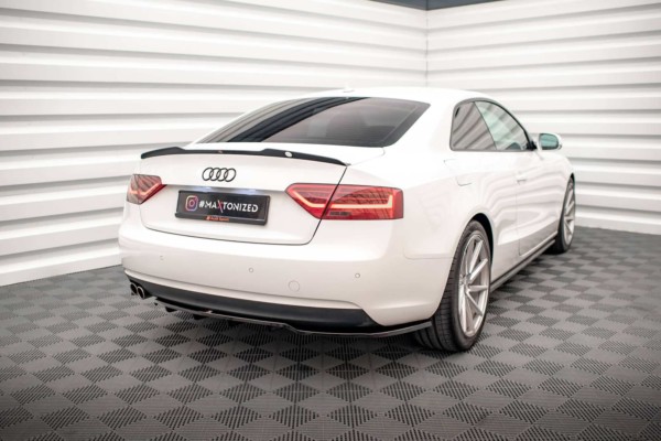 MAXTON DESIGN - Predĺženie spoilera V.2 AUDI A5 / A5 S-LINE / S5 COUPE 8T, Čierny lesk – Obrázok 2