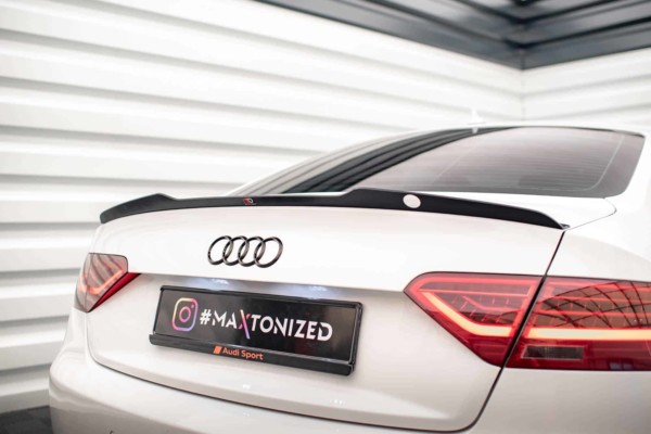 MAXTON DESIGN - Predĺženie spoilera V.2 AUDI A5 / A5 S-LINE / S5 COUPE 8T, Čierny lesk – Obrázok 3