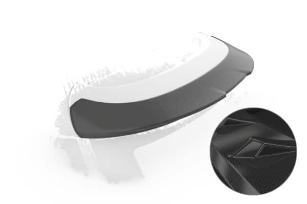 Spoiler kufra pre Mini F58 Coupe HF972, imitácia carbon