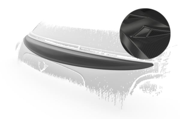 Spoiler kufra pre Mini F57 HF976, imitácia carbon