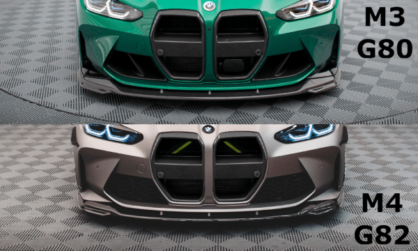 MAXTON DESIGN - Karbonový spoiler pod predný nárazník V.2 vhodné pre BMW M4 G82 / M3 G80