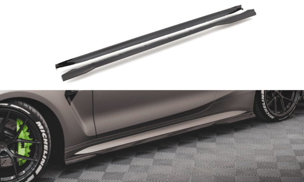 MAXTON DESIGN - Karbonové lišty pod bočné prahy vhodné pre BMW M4 G82