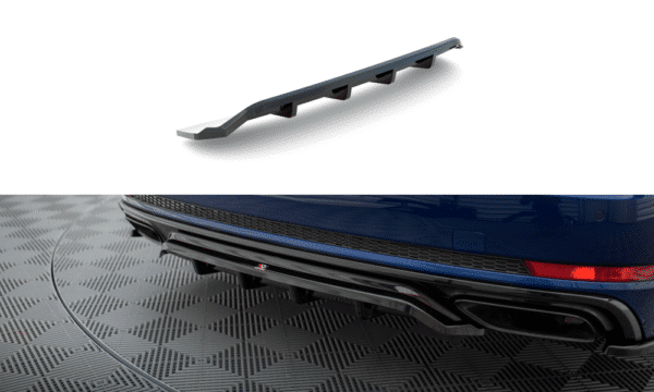 MAXTON DESIGN - Spoiler pod zadný nárazník AUDI A4 COMPETITION B9, Čierny lesk