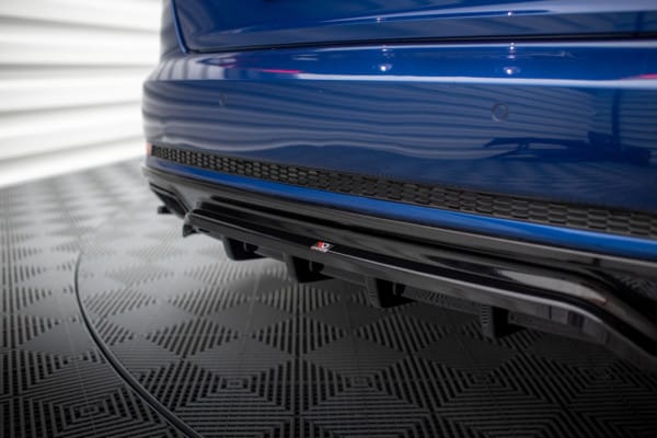 MAXTON DESIGN - Spoiler pod zadný nárazník AUDI A4 COMPETITION B9, Čierny lesk – Obrázok 4