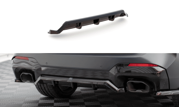 MAXTON DESIGN - Spoiler pod zadný nárazník vhodné pre BMW X3 M-PACK G01 FACELIFT, Čierny lesk