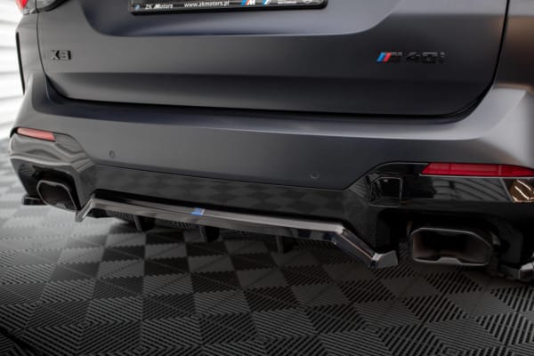 MAXTON DESIGN - Spoiler pod zadný nárazník vhodné pre BMW X3 M-PACK G01 FACELIFT, Čierny lesk – Obrázok 4
