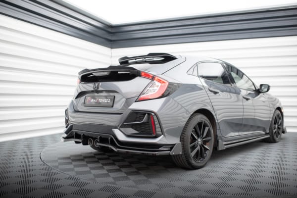 MAXTON DESIGN - Spoiler pod zadný nárazník HONDA CIVIC SPORT MK 10 , Čierny lesk – Obrázok 3