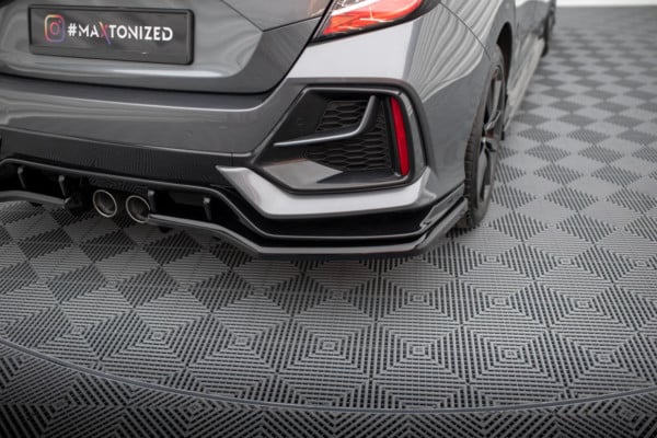 MAXTON DESIGN - Spoiler pod zadný nárazník HONDA CIVIC SPORT MK 10 , Čierny lesk – Obrázok 2