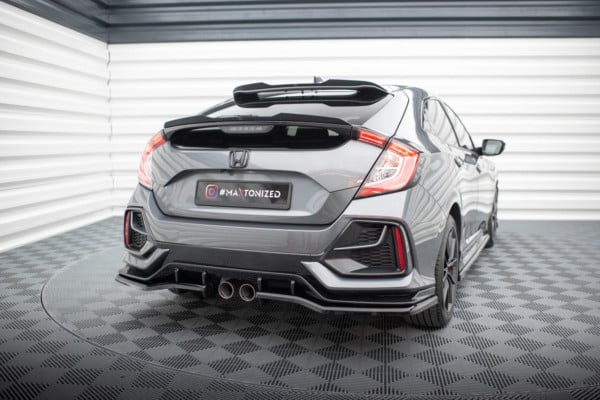 MAXTON DESIGN - Spoiler pod zadný nárazník HONDA CIVIC SPORT MK 10 , Čierny lesk – Obrázok 3