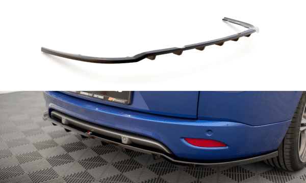 MAXTON DESIGN - Spoiler pod zadný nárazník RENAULT MEGANE GT LINE GRANDTOUR MK3 FACELIFT, Čierny lesk