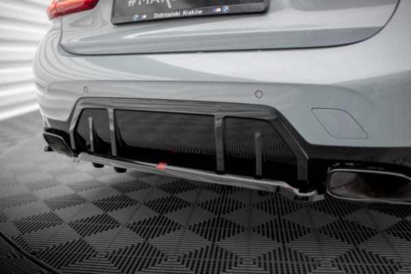 MAXTON DESIGN - Spoiler pod zadný nárazník V.1 vhodné pre BMW M340I G20 / G21 FACELIFT, Čierny lesk – Obrázok 4