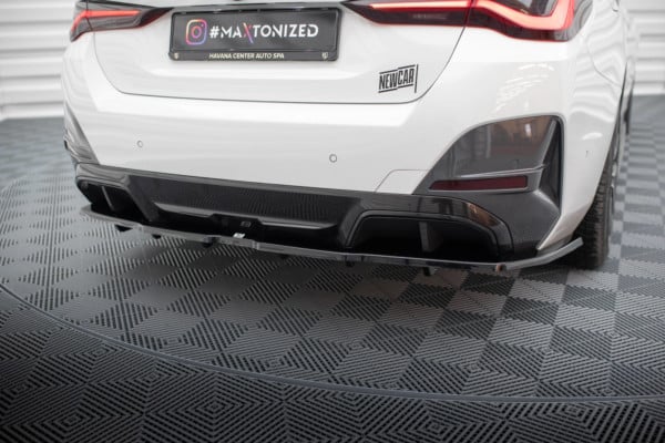 MAXTON DESIGN - Spoiler pod zadný nárazník V.1 vhodné pre BMW I4 M-PACK G26, Čierny lesk – Obrázok 2