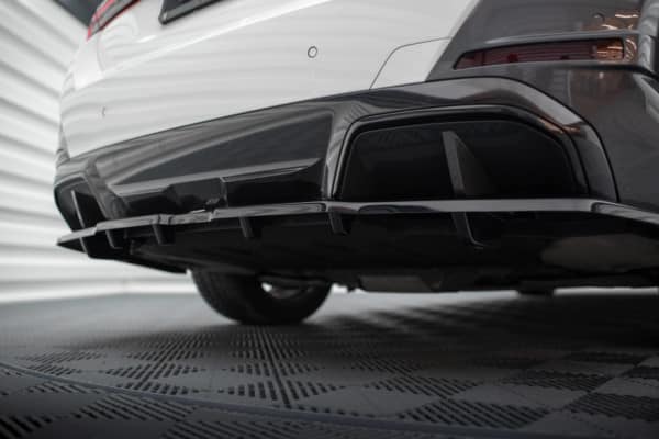 MAXTON DESIGN - Spoiler pod zadný nárazník V.1 vhodné pre BMW I4 M-PACK G26, Čierny lesk – Obrázok 4