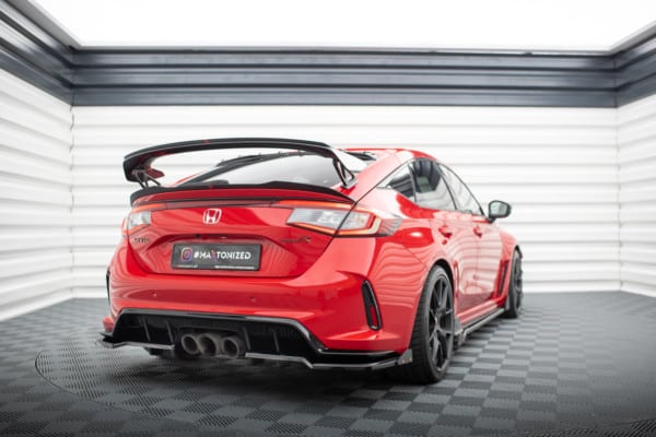 MAXTON DESIGN - Spoiler pod zadný nárazník V.1 HONDA CIVIC TYPE-R MK 11, Čierny lesk – Obrázok 2