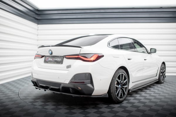 MAXTON DESIGN - Spoiler pod zadný nárazník V.2 vhodné pre BMW I4 M-PACK G26, Čierny lesk – Obrázok 5