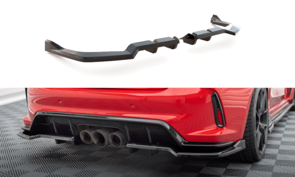 MAXTON DESIGN - Spoiler pod zadný nárazník V.2 HONDA CIVIC TYPE-R MK 11, Čierny lesk