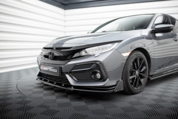 MAXTON DESIGN - Spoiler pod predný nárazník HONDA CIVIC SPORT MK 10 , Čierny lesk – Obrázok 4