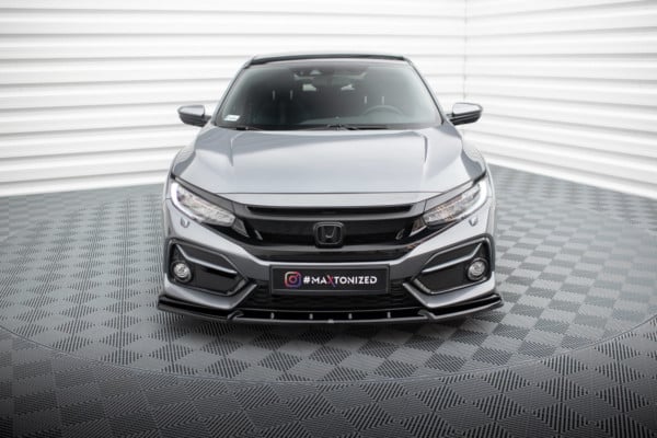 MAXTON DESIGN - Spoiler pod predný nárazník HONDA CIVIC SPORT MK 10 , Čierny lesk – Obrázok 2