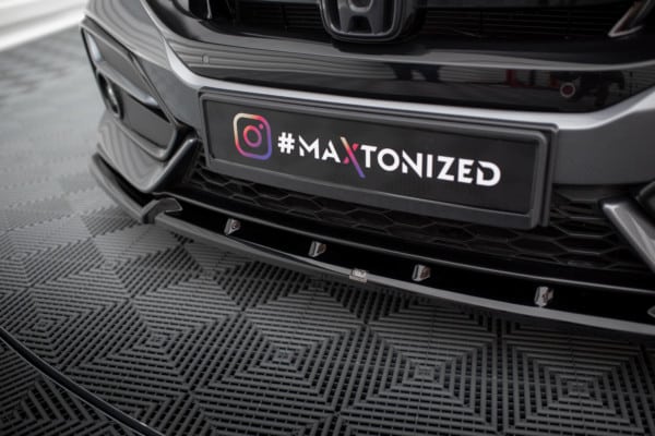 MAXTON DESIGN - Spoiler pod predný nárazník HONDA CIVIC SPORT MK 10 , Čierny lesk – Obrázok 3